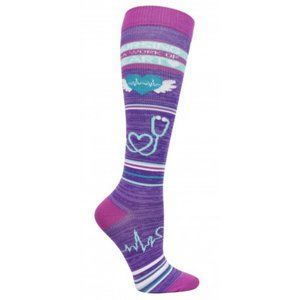 Nurse Heart Theme 10-14mmHG Compression Sock